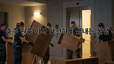 충주 원룸 이사, 안전하게 끝내는 꿀팁!